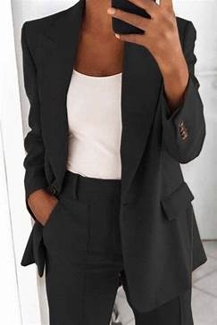 MARTTA™ | Elegante conjunto chaqueta pantalon blazer para mujer: ajuste favorecedor